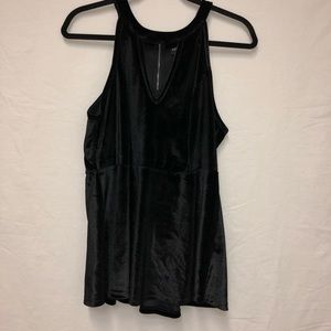 Torrid Velvet Peplum Trop (size 0)